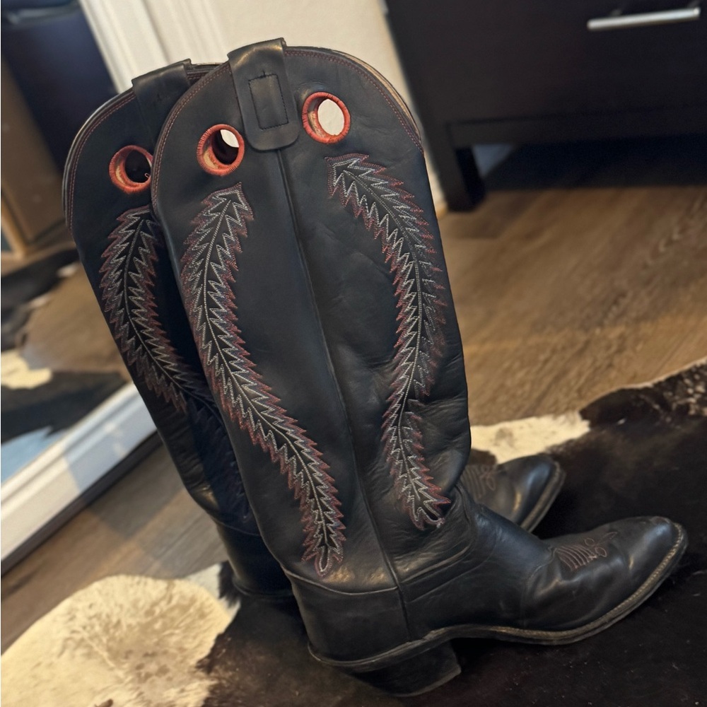 Olathe Boot Co. Black and Red Women's Boots